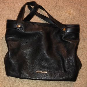 Michael Kors black leather purse